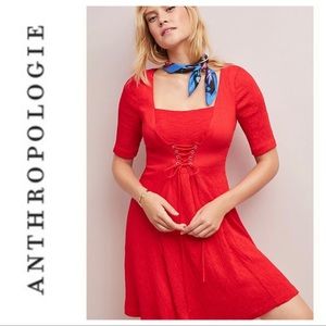 Anthropologie Corseted Dress